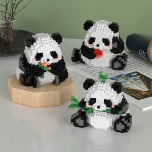 Kawaii Chubby Panda 3-in-1 Nano Building Block Collection