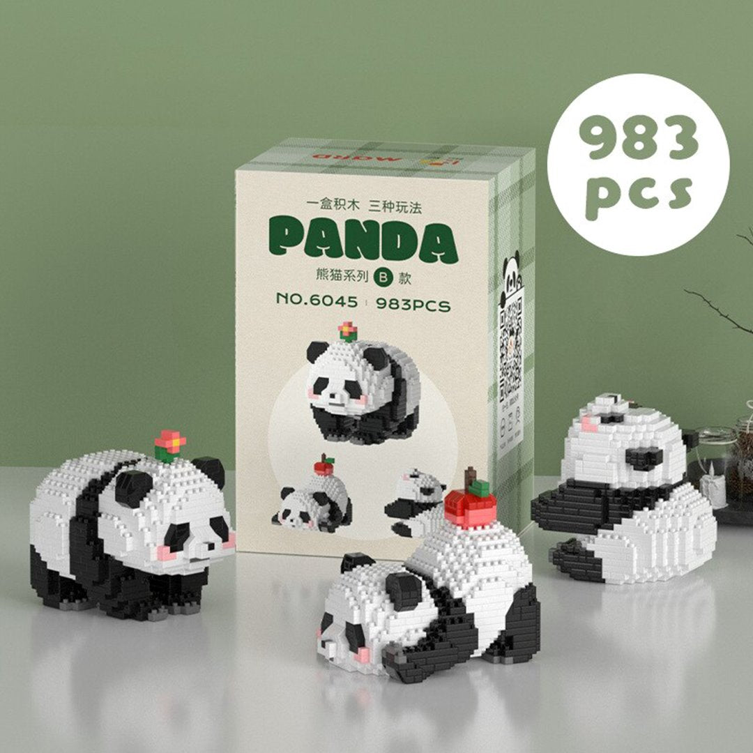 Kawaii Panda 3-in-1 Nano Building Block Collection 2