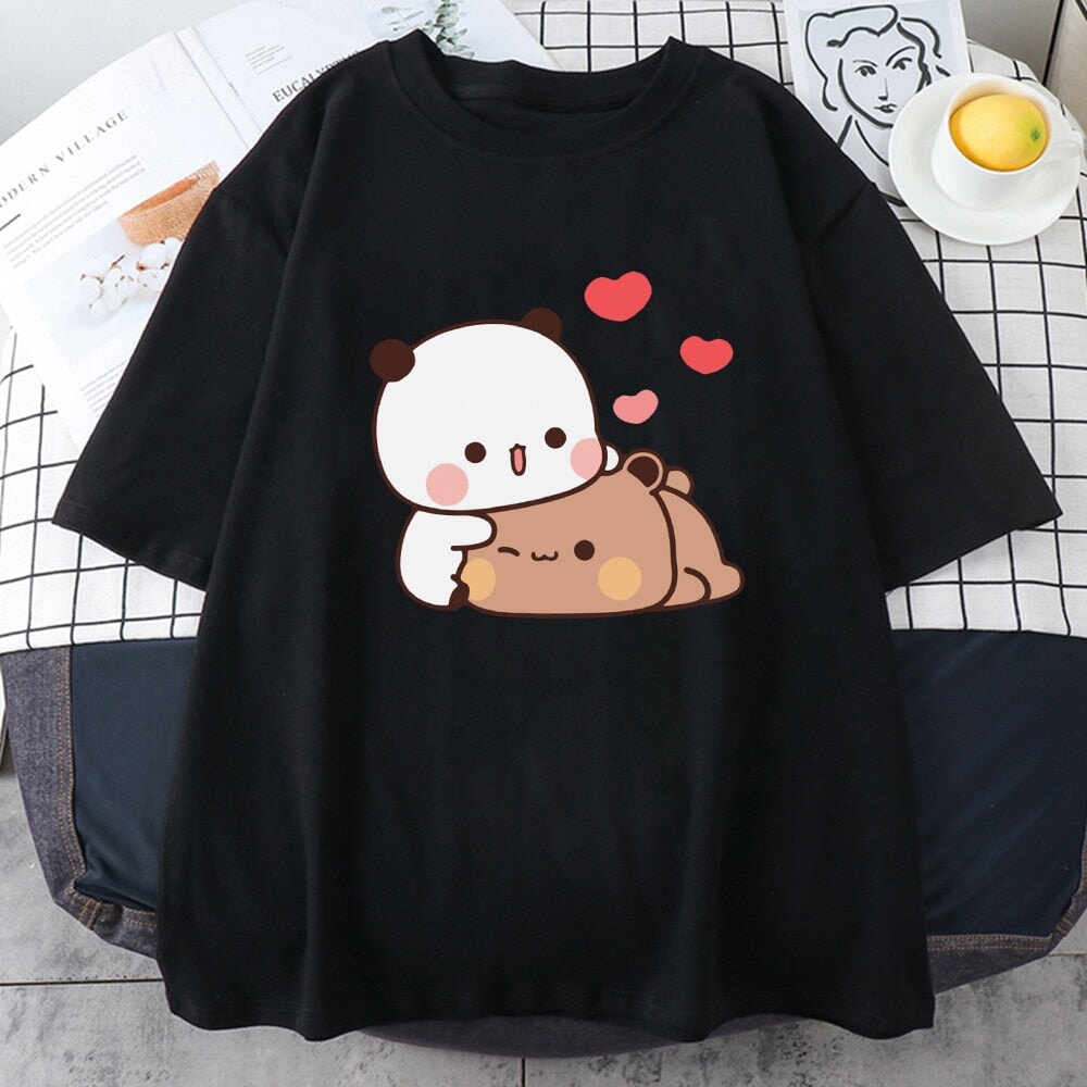 Kawaii Panda Bear Love Unisex Tee