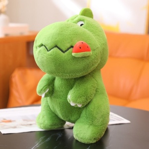 Kawaii Pink Green Fluffy Dinosaur Plushies