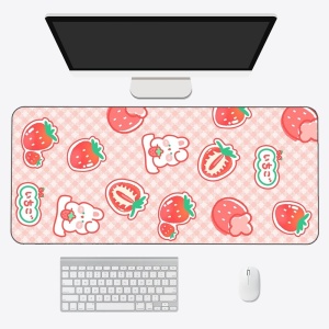 Kawaii Strawberry Long Mouse Pad Collection