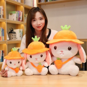 Kawaii White Adventure Bunny Plushies Family