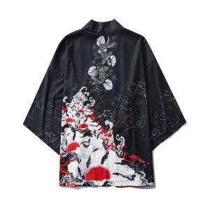 Kimono Japanese Lotus and Koi Prints