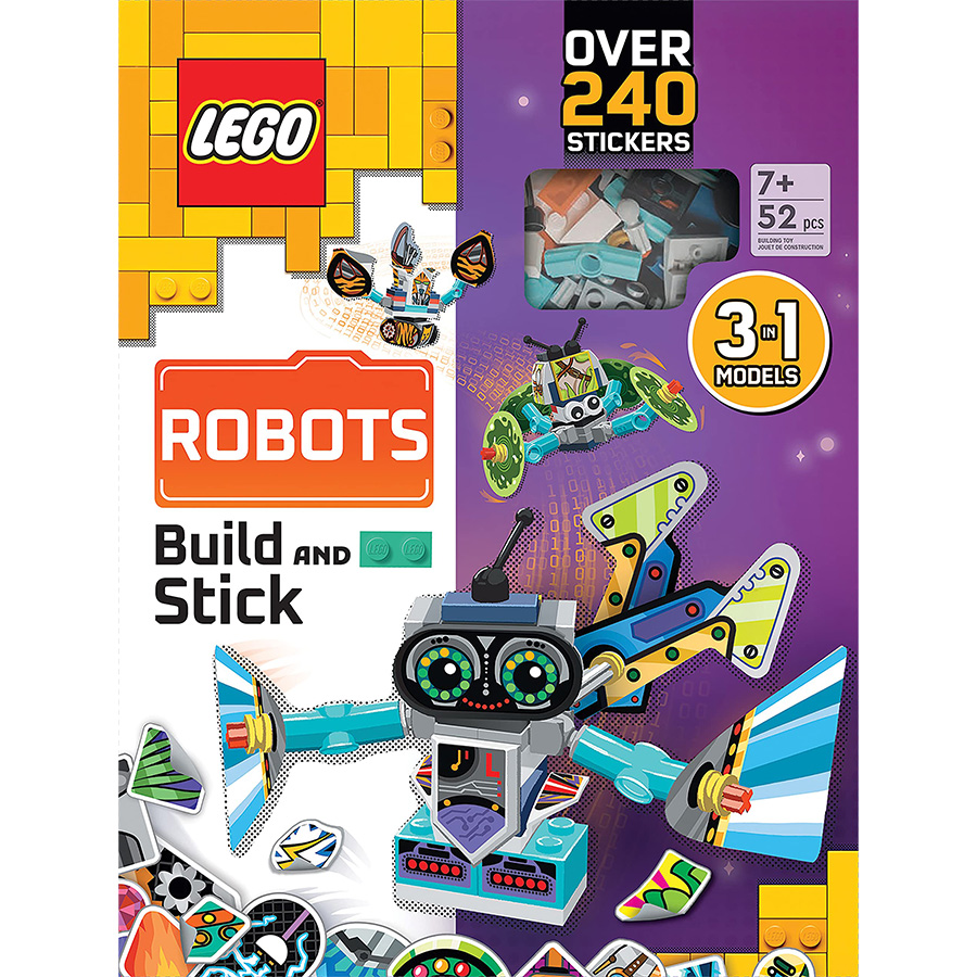 LEGO Books Build and Stick - Robots