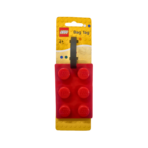 LEGO Brick Luggage Tag - Red