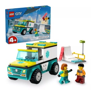 LEGO City Great Vehicles - Emergency Ambulance and Snowboarder