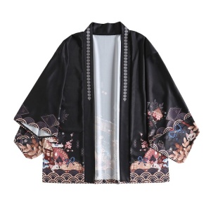 Legendary Japanese Royal Samurai Print Kimono