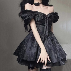 Lolita Black Mini Tutu Dress