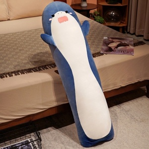 Long Cuddly Angry Shocked Shark Plushie | NEW