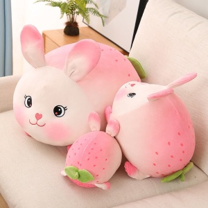 Lucky Strawberry Bunny Plushies