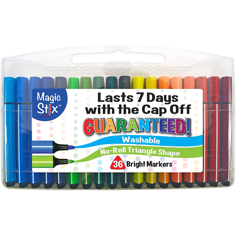 Magic Tri Stix 36 Color - Cap Off For 7 Days