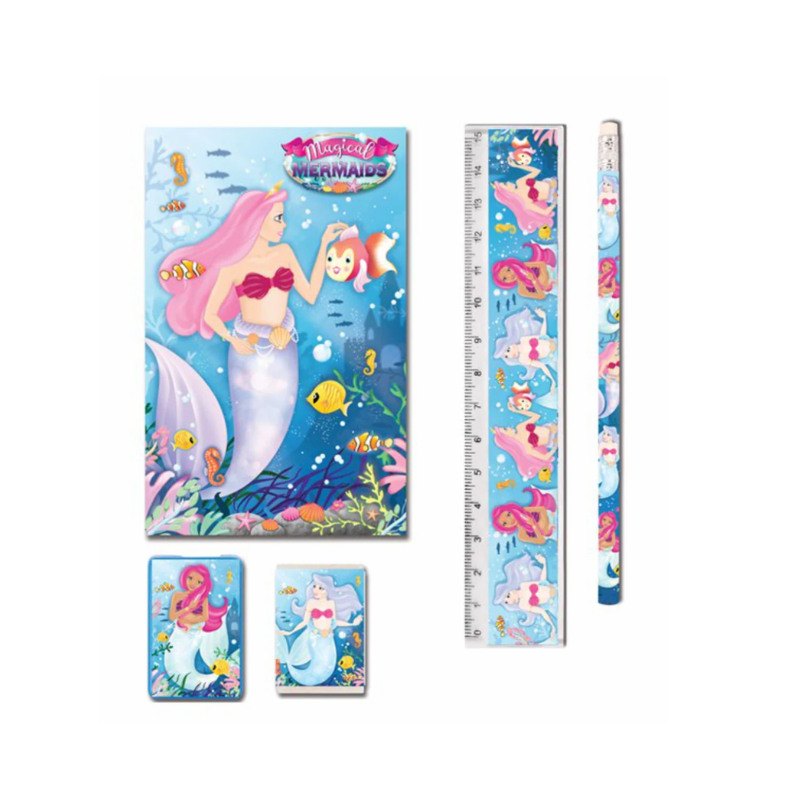 Magical Mermaids 5 piece Stationary Set