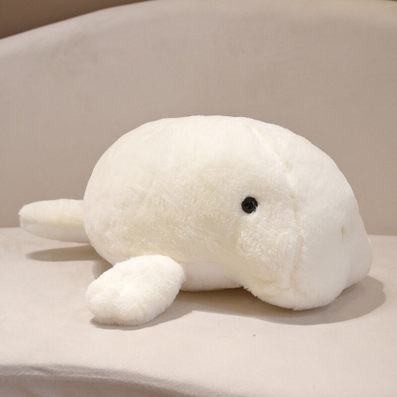 Milo the Fluffy White Manatee Plush