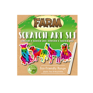 Mini Eco-Friendly Farm Scratch Art set