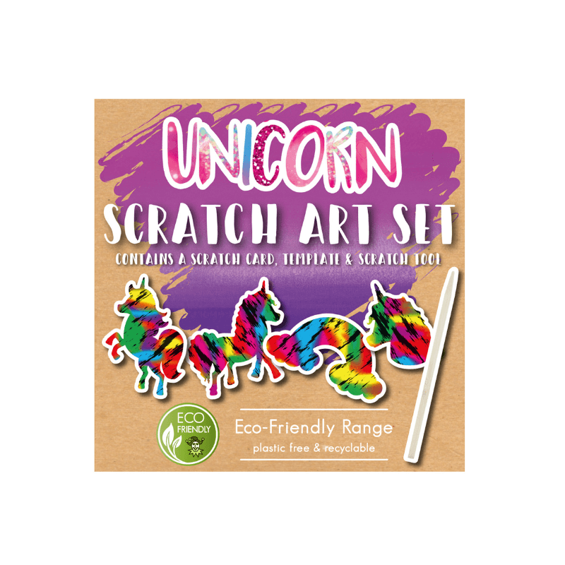 Mini Eco-Friendly Unicorn Scratch Art Set