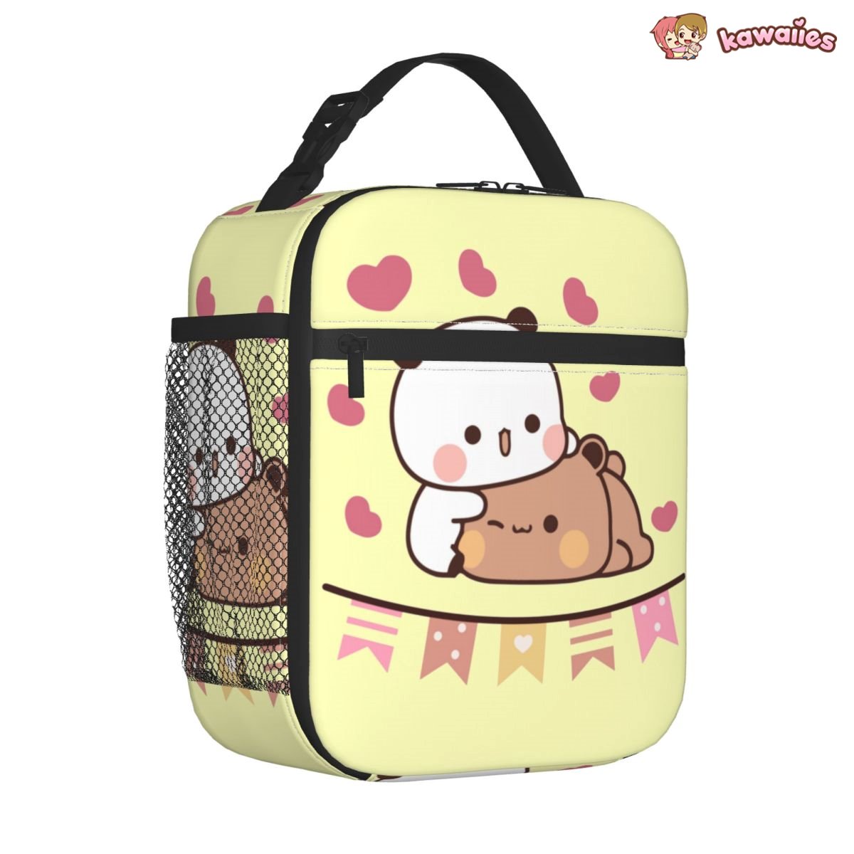 Mocha and Tofu Panda Bear Cuddle Love Lunch Bags