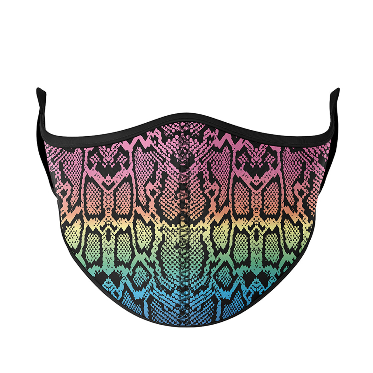 Multi Rainbow Snake Face Mask