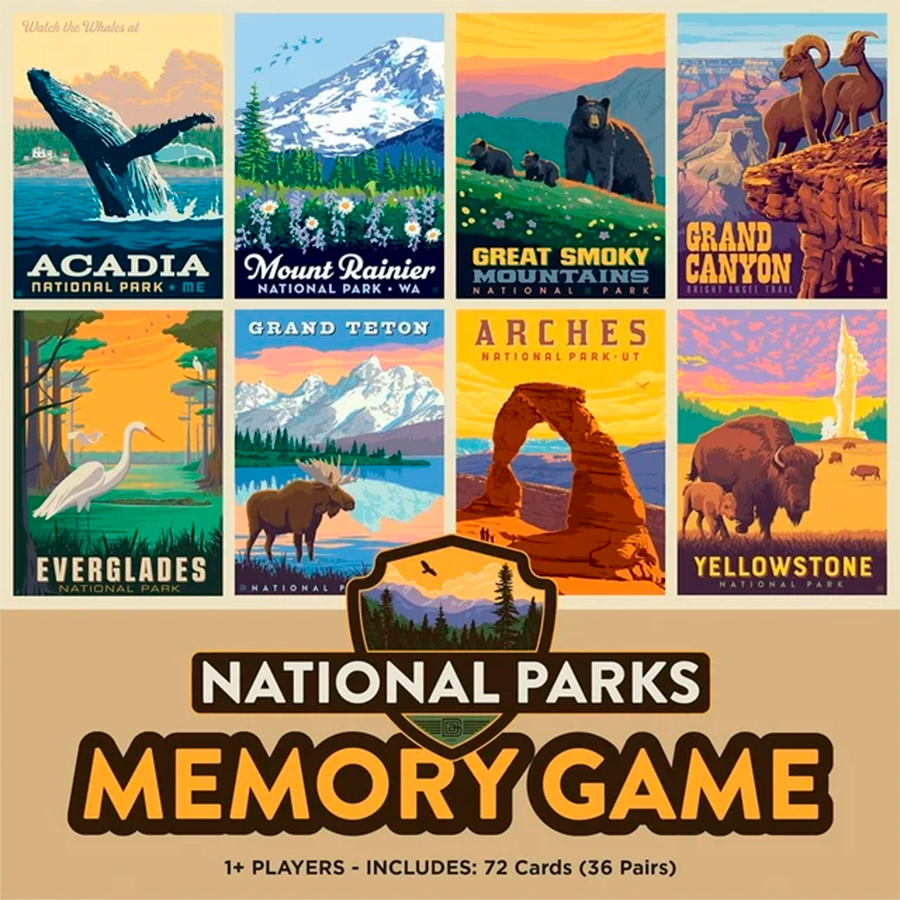 National Parks Memory Card Game