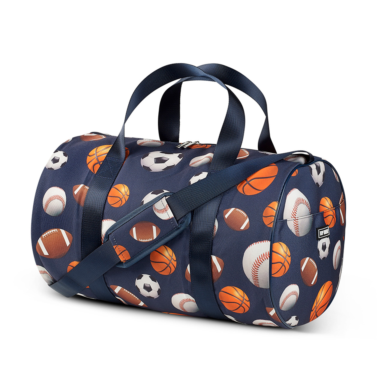 Navy Sports Canvas Duffle Bag