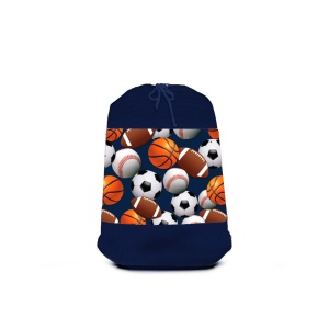 Navy Sports Mesh Sock Bag