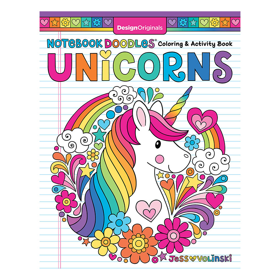 Notebook Doodles Unicorns - Coloring & Activity Book