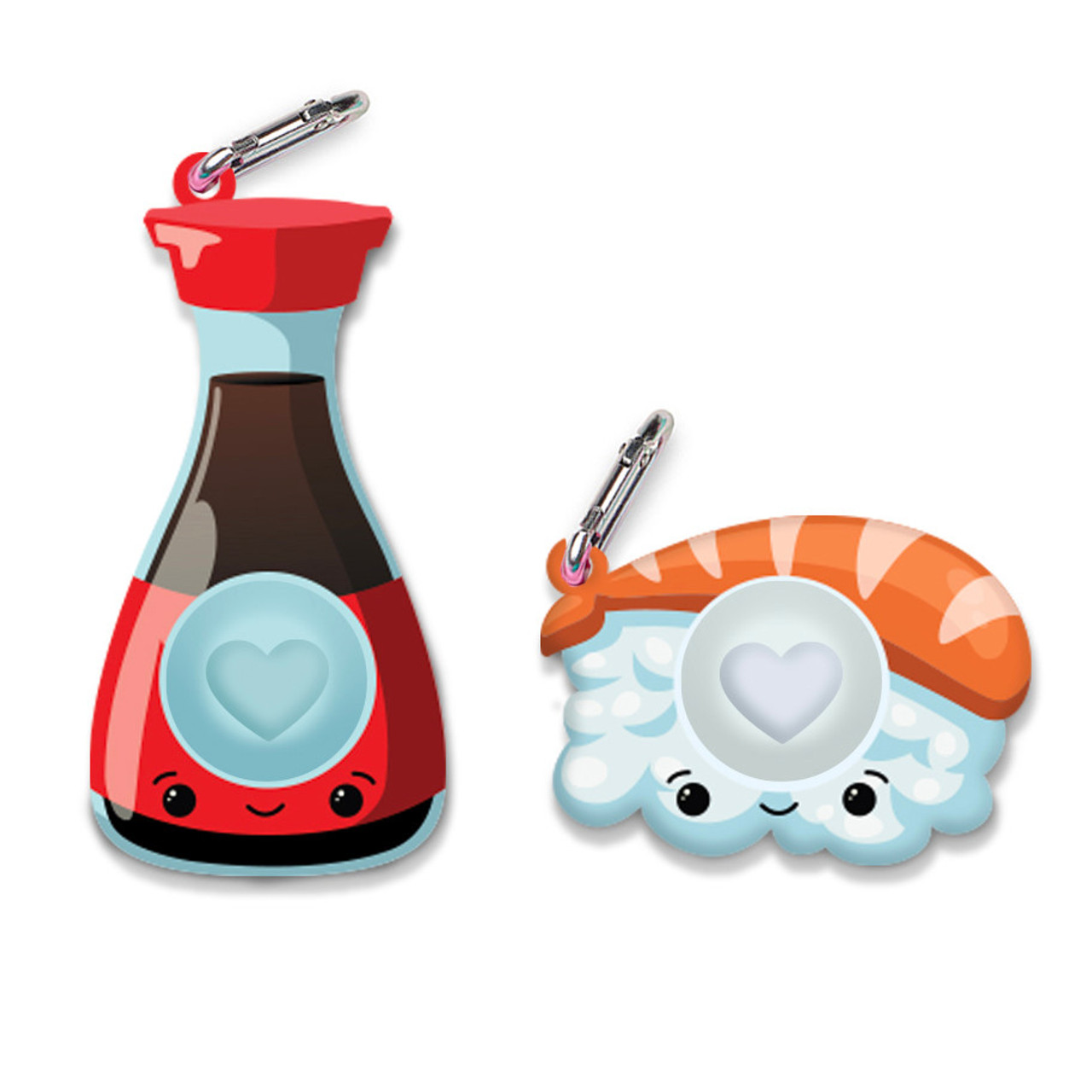 OMG Mega Pop Best Friend Keychains - Sushi and Soy Sauce