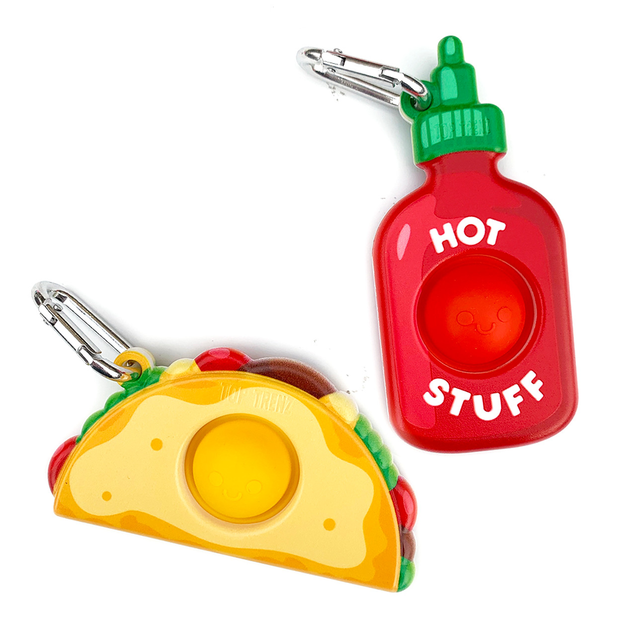 OMG Mega Pop Best Friend Keychains  - Taco & Hot Sauce