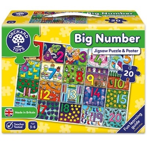 Orchard Toys 20 Piece Big Number Jigsaw