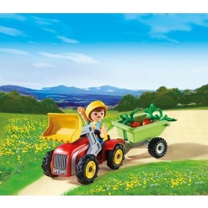 PLAYMOBIL 4943 Boy with Children's Tractor Egg Playset