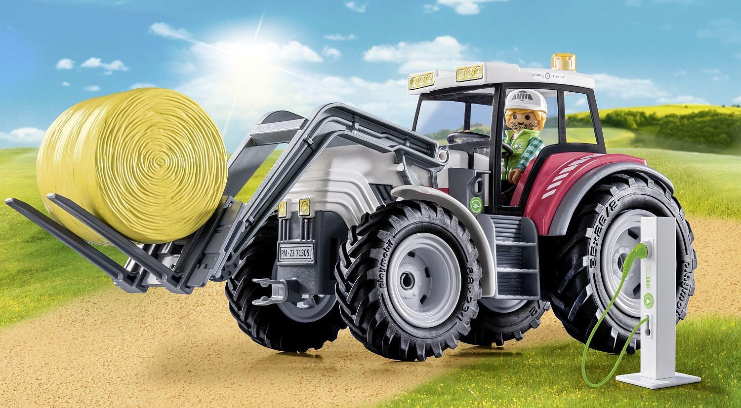 PLAYMOBIL 71305 Large Tractor with Accessories