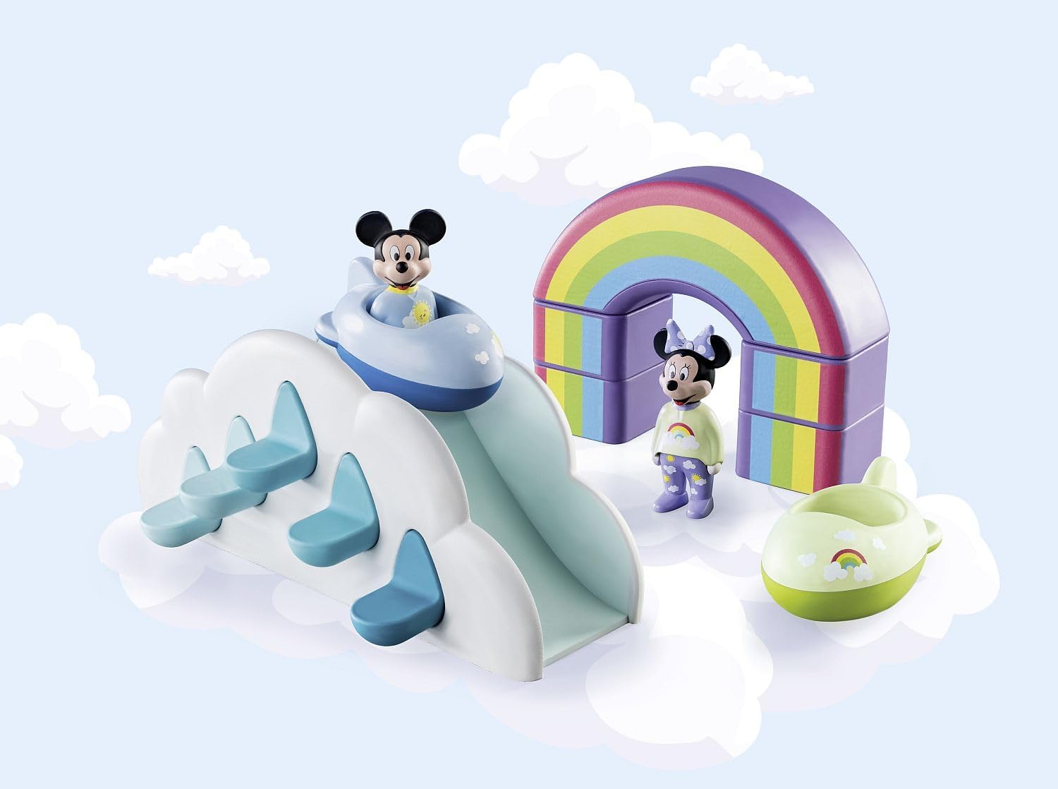 PLAYMOBIL 71319 1.2.3 & Disney: Mickey's & Minnie's Cloud Home