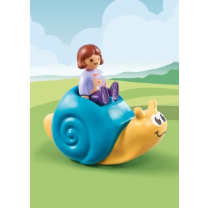 PLAYMOBIL 71322 1.2.3: Rocking Snail with Rattle Feature