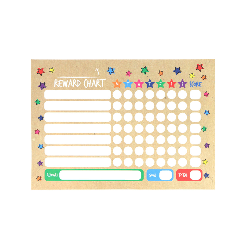 Pack Of 8 Weekly Kids Reward Charts