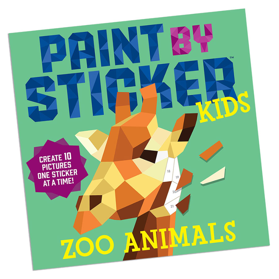 Paint By Sticker Kids - Zoo Animals