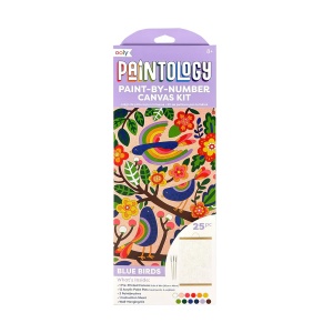 Paintology Paint By Number Canvas Kit - Blue Birds