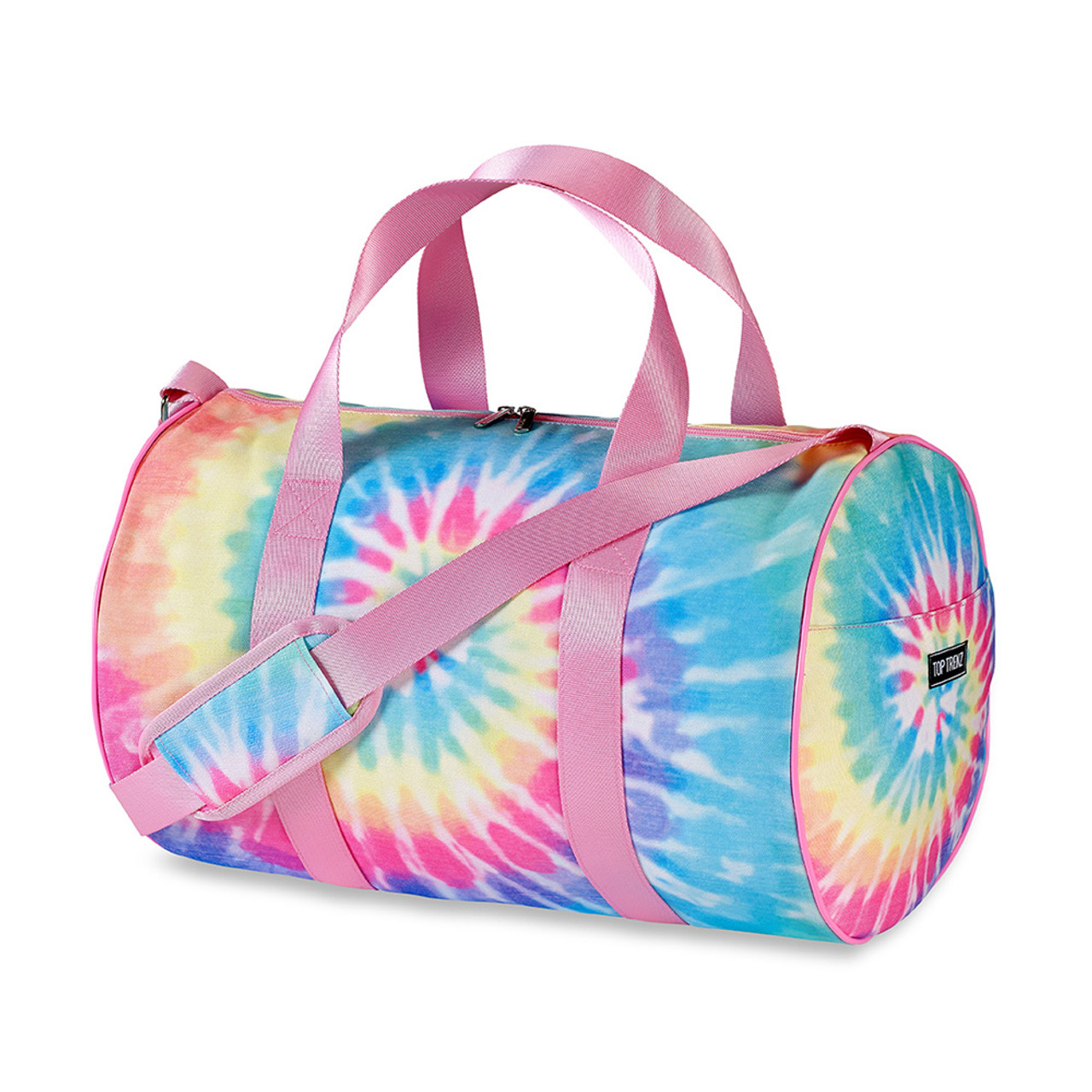 Pastel Delight Tie-Dye Canvas Duffle Bag