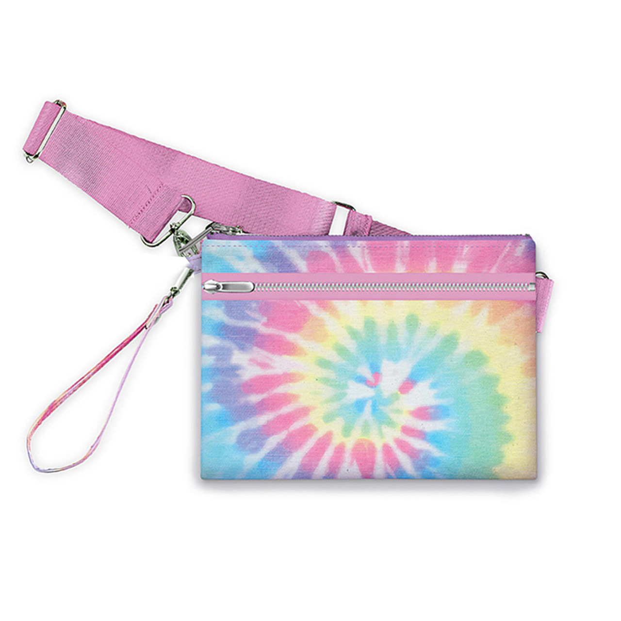 Pastel Tie-Dye Canvas 3-in-1 Belt Bag