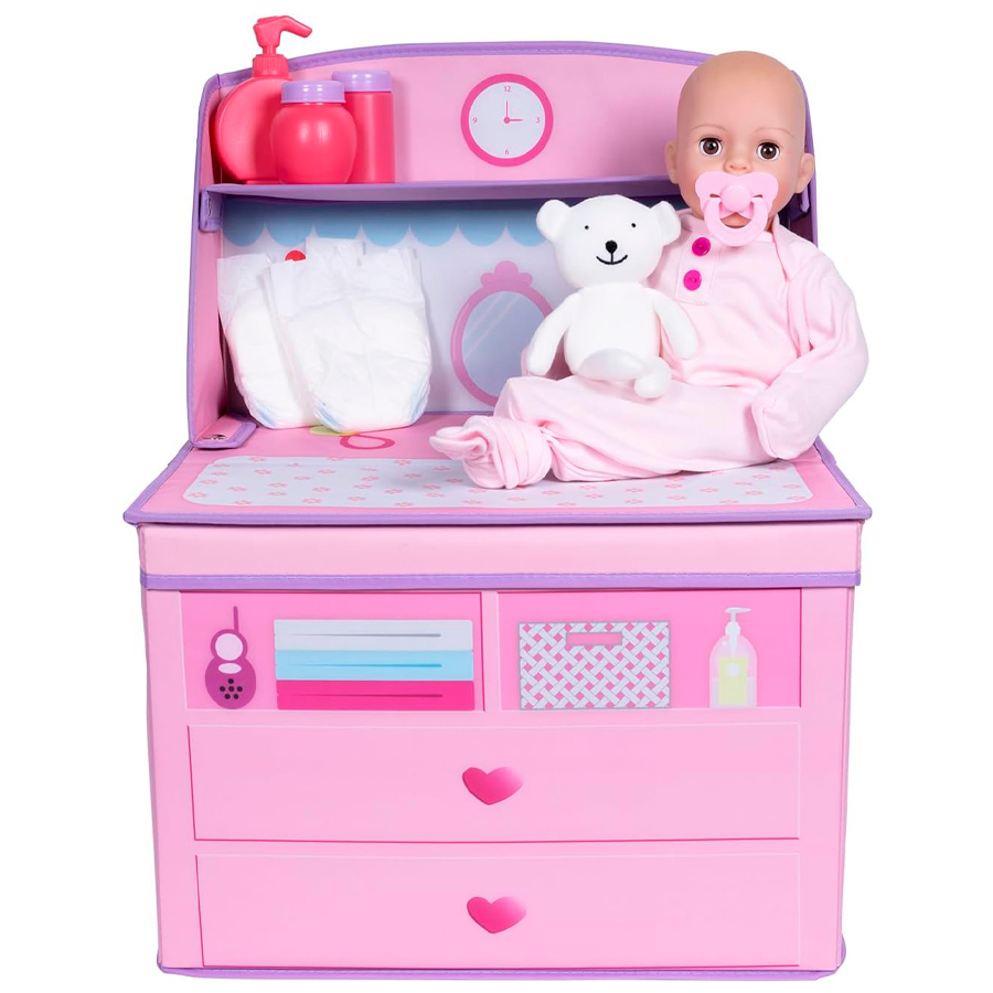 Perfectly Pink 10 pc Change Table & Doll Gift Set