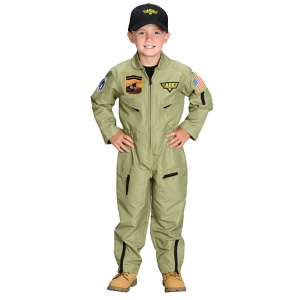 Personalized Jr. Fighter Pilot Suit with Embroidered Cap