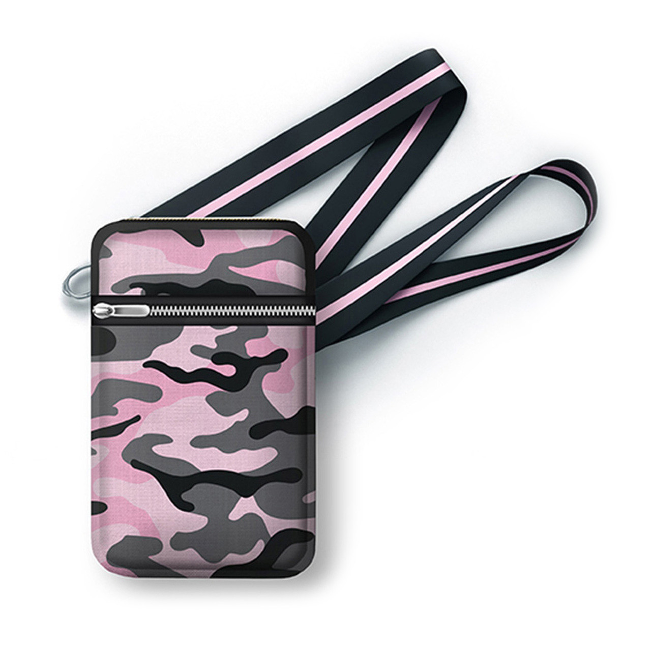 Pink Camo Canvas Cell Bag