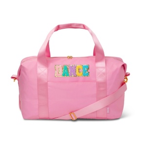 Pink Dance Sticker Patch Nylon Duffel bag