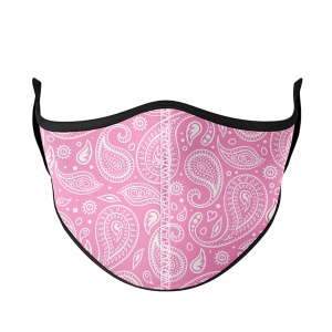 Pink Paisley Face Mask