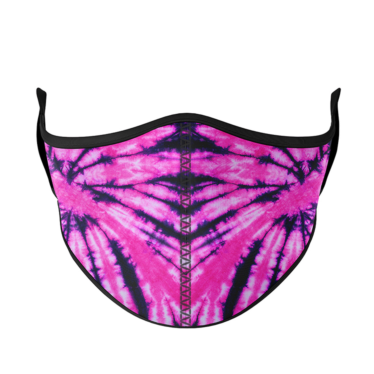 Pink Tiger Tie-Dye Face Mask