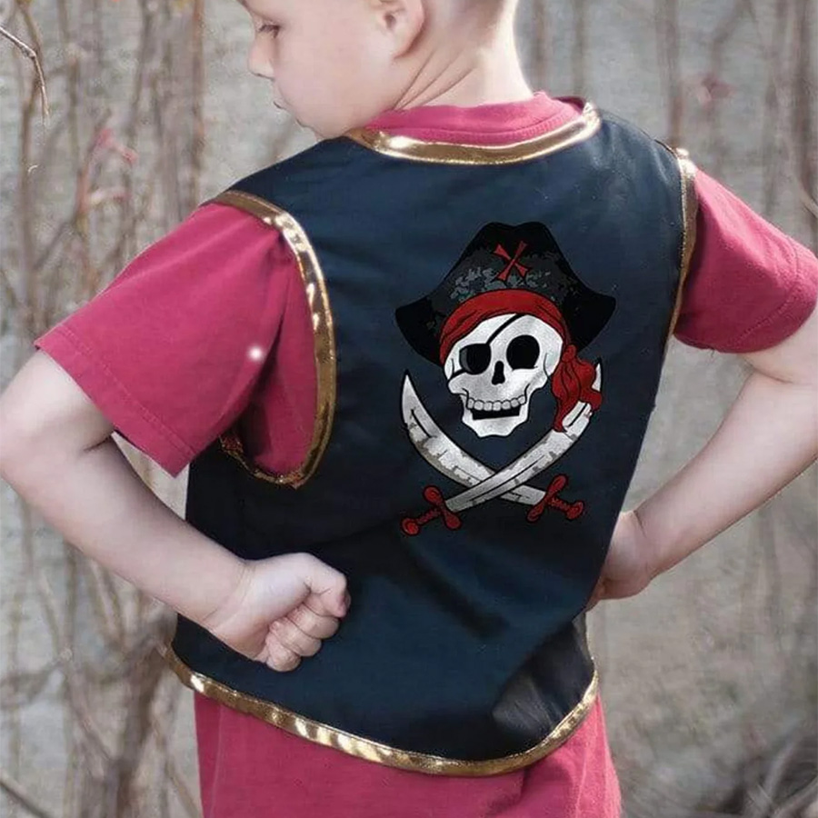 Pirate Vest & Eye Patch - Size 4-7