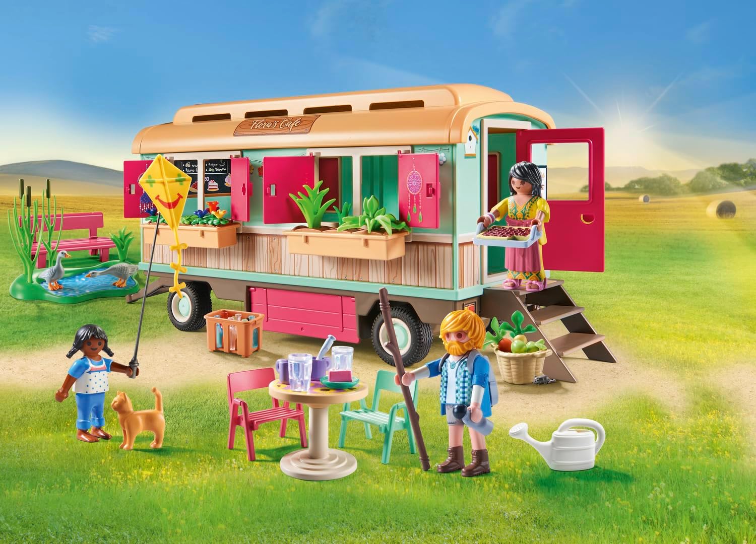 Playmobil 71441 Farm Cosy Cafe with Vegetable Garden