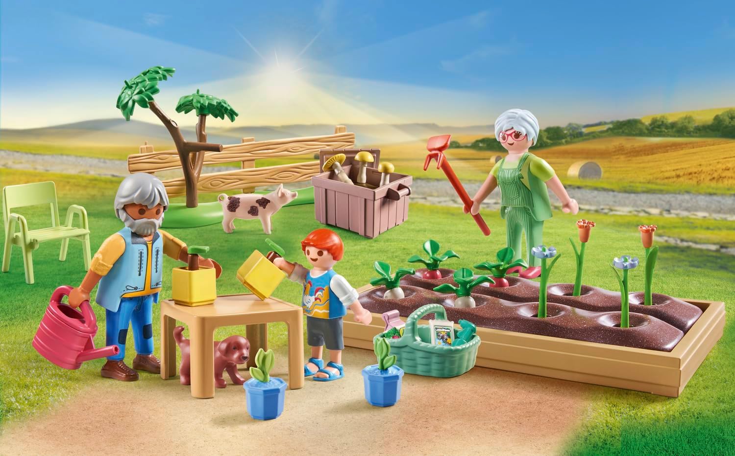 Playmobil 71443 Farm Vegetable garden with grandparents