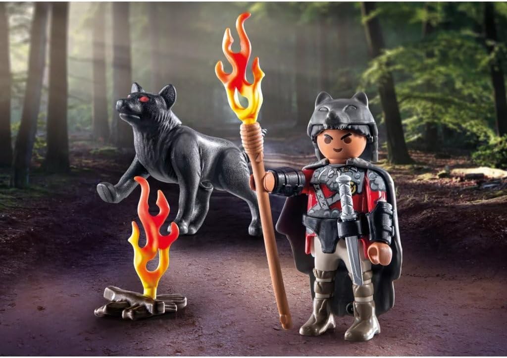 Playmobil 71482 Special Plus Warrior with wolf