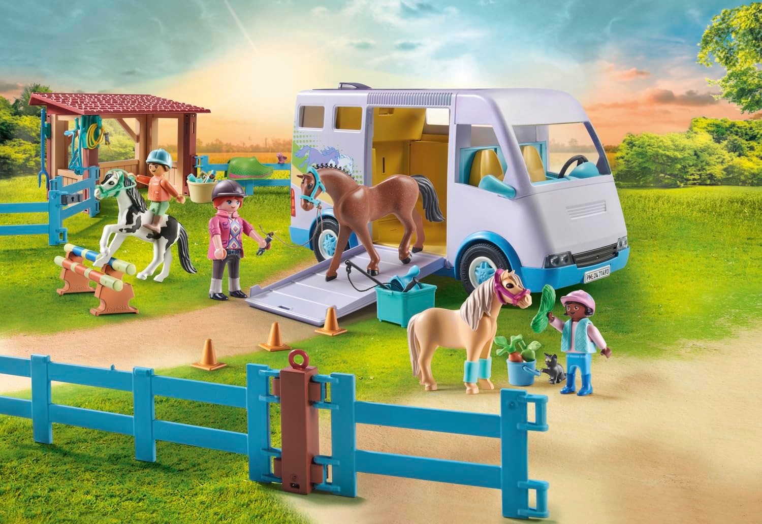 Playmobil 71493 Pony Mobile horse riding school