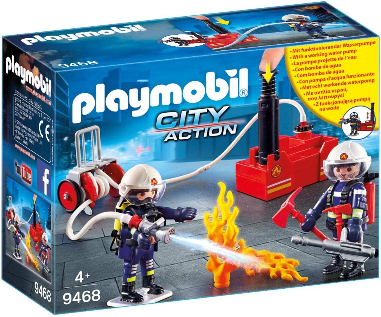 Playmobil Firefighters with Water Pump