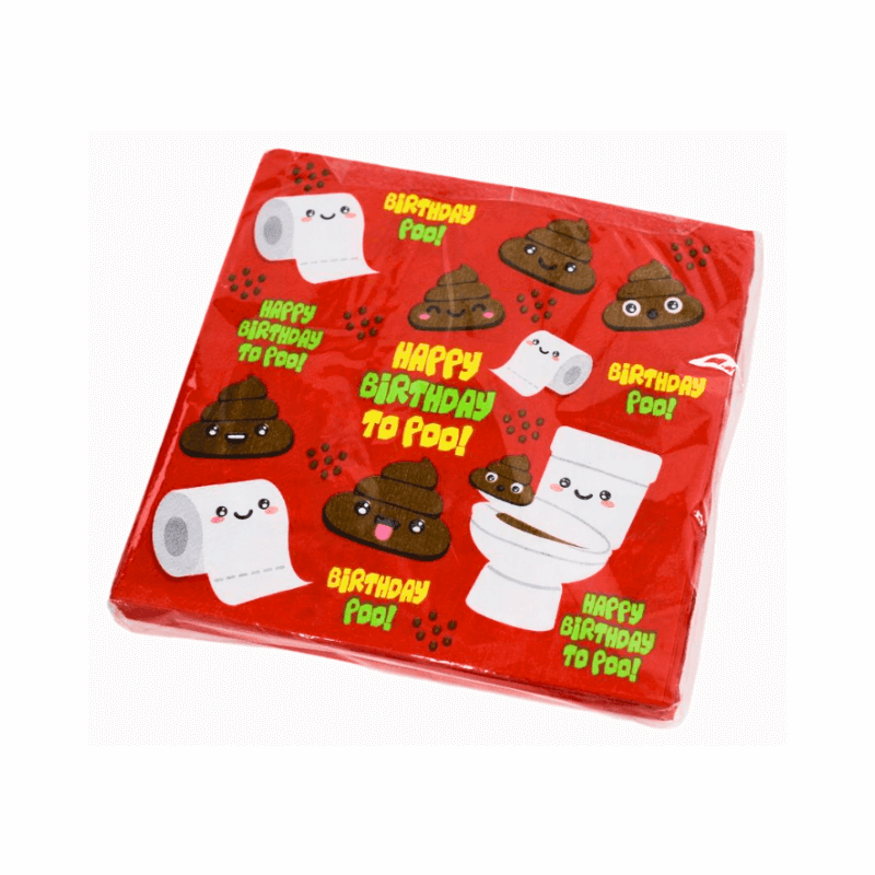 Poo Emoji Napkins 30 Pack